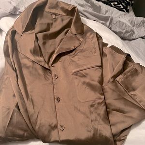 SKIMS Stretch Silk Button-Up Night Dress NEW